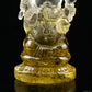 3.68'' Brazil Citrine Ganesh Buddha Sculpture Crystal Healing Hand Carved Ornaments