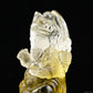 3.68'' Brazil Citrine Ganesh Buddha Sculpture Crystal Healing Hand Carved Ornaments