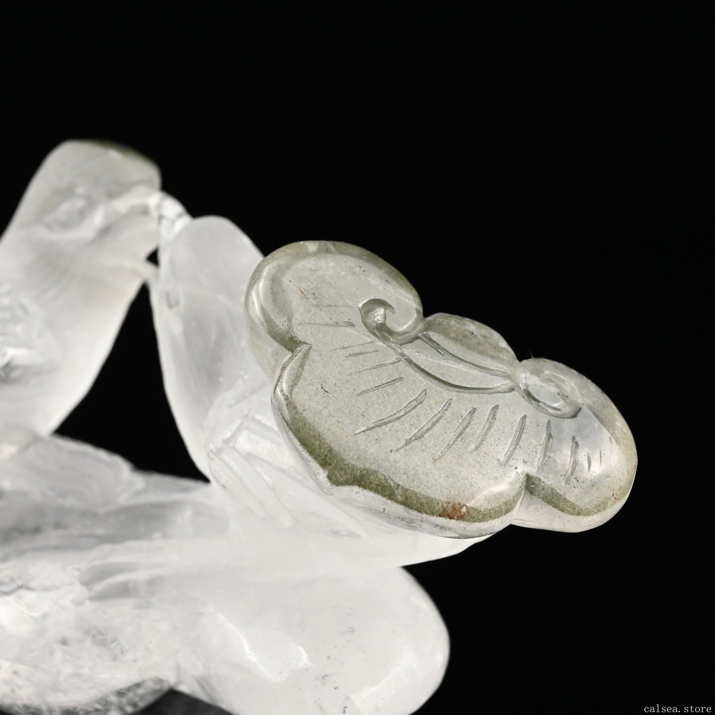 Gardenquartz Bird Sculpture Crystal Healing Hand Carved Bird Carving