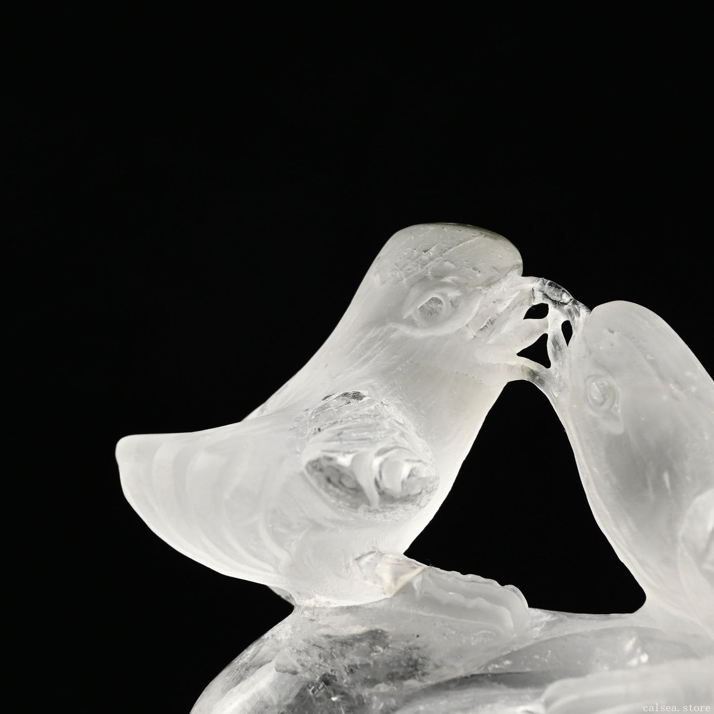 Gardenquartz Bird Sculpture Crystal Healing Hand Carved Bird Carving