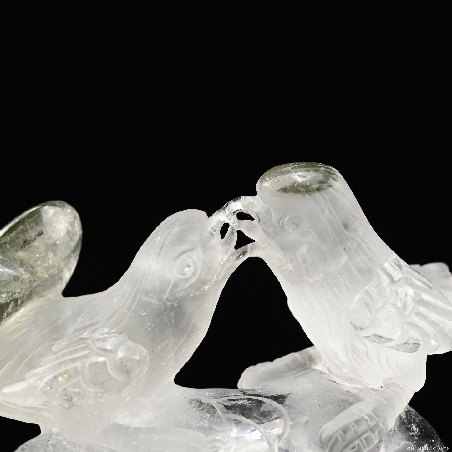 Gardenquartz Bird Sculpture Crystal Healing Hand Carved Bird Carving