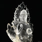 10.6'' Clearquartz GuanYin Sculpture Crystal Healing Hand Carved Ornaments