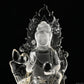 10.6'' Clearquartz GuanYin Sculpture Crystal Healing Hand Carved Ornaments