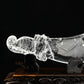 Awesome Clearquartz Dragon Knife Sculpture Crystal Healing Hand Carved