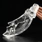 Awesome Clearquartz Dragon Knife Sculpture Crystal Healing Hand Carved