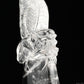 Awesome Clearquartz Dragon Knife Sculpture Crystal Healing Hand Carved