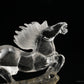 Chinese Zodiac Clearquartz Horse Sculpture Crystal Healing Hand Carved