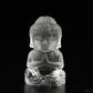 2.33'' Clearquartz Buddha Sculpture Crystal Healing Hand Carved