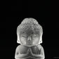 2.33'' Clearquartz Buddha Sculpture Crystal Healing Hand Carved