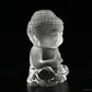 2.33'' Clearquartz Buddha Sculpture Crystal Healing Hand Carved