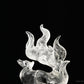 Rainbow Clearquartz Nine-Tailed Fox Sculpture Crystal Healing Hand Carved Crystal Ornaments