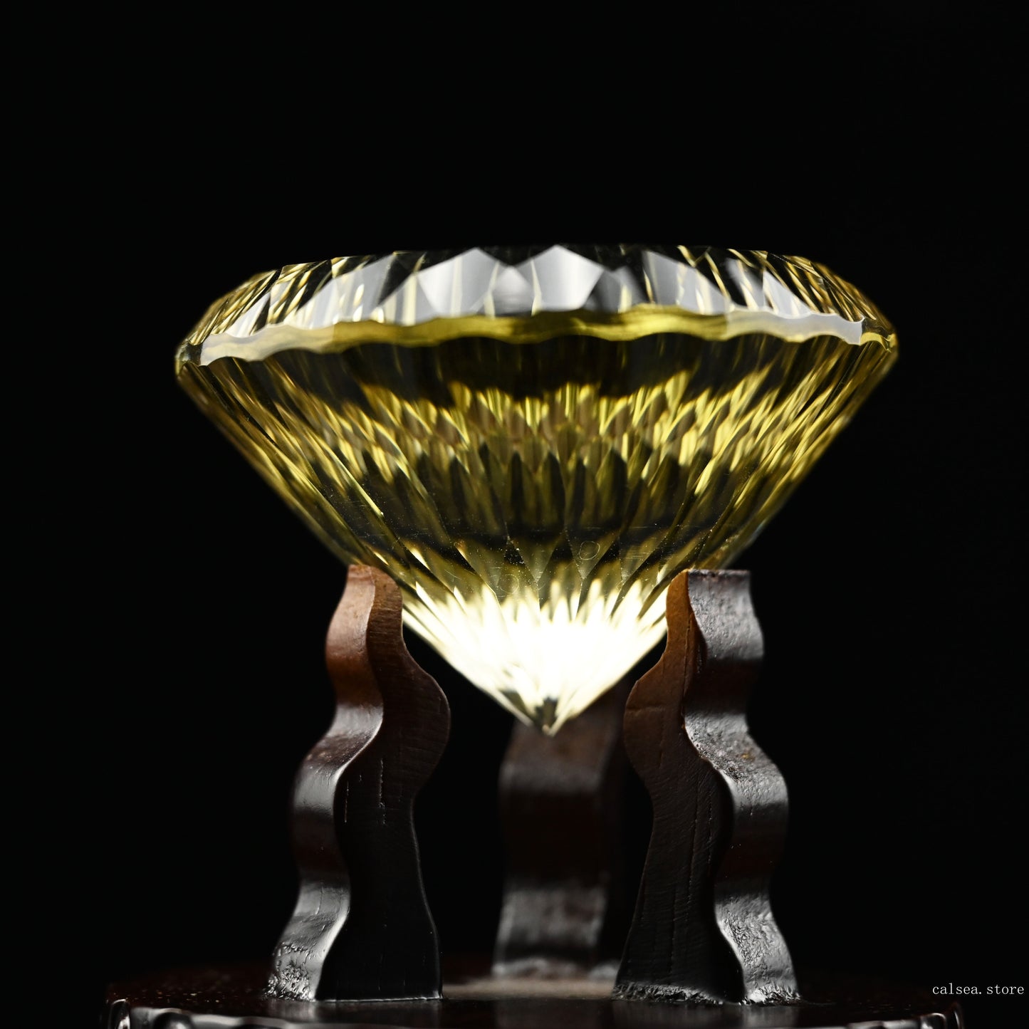 Awesome Brazil Citrine Gem Sculpture Crystal Healing Handmade Diamond Carved