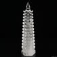 9.13'' Clearquartz WenChang Pagoda Sculpture Crystal Healing Hand Carved Ornaments