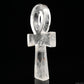 7.4'' Clearquartz Ankh Cross Pendant Sculpture Hand Carved