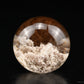 1.58'' Pink White Gardenquartz Sphere Crystal Healing Hand Carved Sphere/Ball