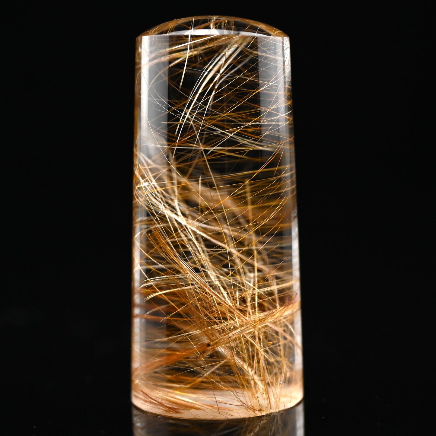 STUNNING Golden Rutile Cylinder Rutilated Crystal Crystal Healing Hand Carved AAA Level Crystal FreeForm