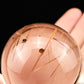 2.38'' Amazing Copper Rutile With Black Mica Sphere Crystal Healing Hand Carved Sphere/Ball