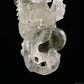 6.96'' Gardenquartz Dragon Sculpture Hand Carved Super Realistic