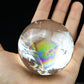 2.42'' Rainbow Clearquartz Sphere Crystal Healing Hand Carved Sphere/Ball