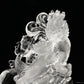 6.53'' Clearquartz Dragon Sculpture Hand Carved Super Realistic