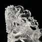 6.53'' Clearquartz Dragon Sculpture Hand Carved Super Realistic