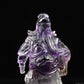 5.16'' Awesome Amethyst Guan Yu Sculpture Crystal Healing Hand Carved