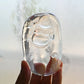 3.91'' Clearquartz Double Buddha Sculpture Crystal Healing Hand Carved