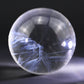 1.89'' Unique Clearquartz Blue Needle/Angel Feathers Sphere Crystal Healing Sphere/Ball