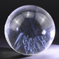 1.89'' Unique Clearquartz Blue Needle/Angel Feathers Sphere Crystal Healing Sphere/Ball