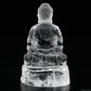 3.33'' Clearquartz Shakyamuni Buddha Sculpture Crystal Healing Hand Carved