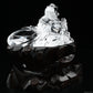 6.92'' Clearquartz Buddha Sculpture Super Clear Crystal Healing Hand Carved