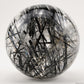 3.24'' Black Tourmaline Sphere Crystal Healing Hand Carved Sphere/Ball