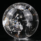 3.46'' Rainbow Rutilated Clearquartz Sphere Crystal Healing Hand Carved Sphere/Ball