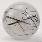 3.46'' Black Tourmaline Sphere Crystal Healing Hand Carved Sphere/Ball