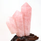 Rosequartz Tower Three Towers Clusterquartz Hand Carved Crystal Healing