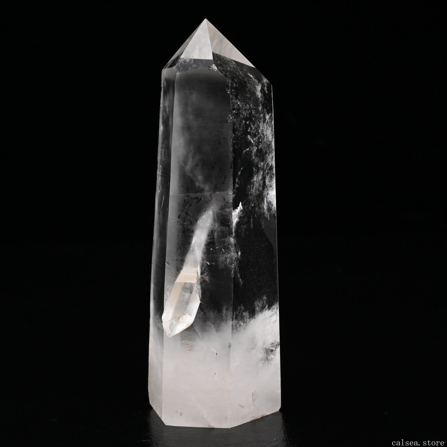 Clearquartz Tower Manifestation Quartz Tower Quartz In Quartz Healing Hand Carved