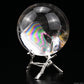 3.05'' Rainbow Clearquartz Sphere Crystal Healing Hand Carved Sphere/Ball