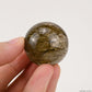 1.27'' Green Rutile,Rutilated Sphere Crystal Healing Hand Carved Sphere/Ball