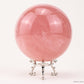 3.89'' Starlight Rosequartz Sphere Hand Carved Crystal Healing Starlight Glimmer Sphere/Ball