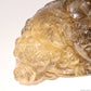 Golden Rutile,Rutilated Money Toad Sculpture,Hand Carved