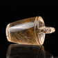 Golden Rutile,Rutilated Money Bucket Sculpture, Crystal Healing