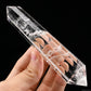 Clearquartz Point Vogel Crystal Hand Carved Crystal Point, Crystal Healing