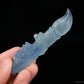 Gemstone Aquamarine Writing Brush Sculpture Crystal Healing Hand Carved