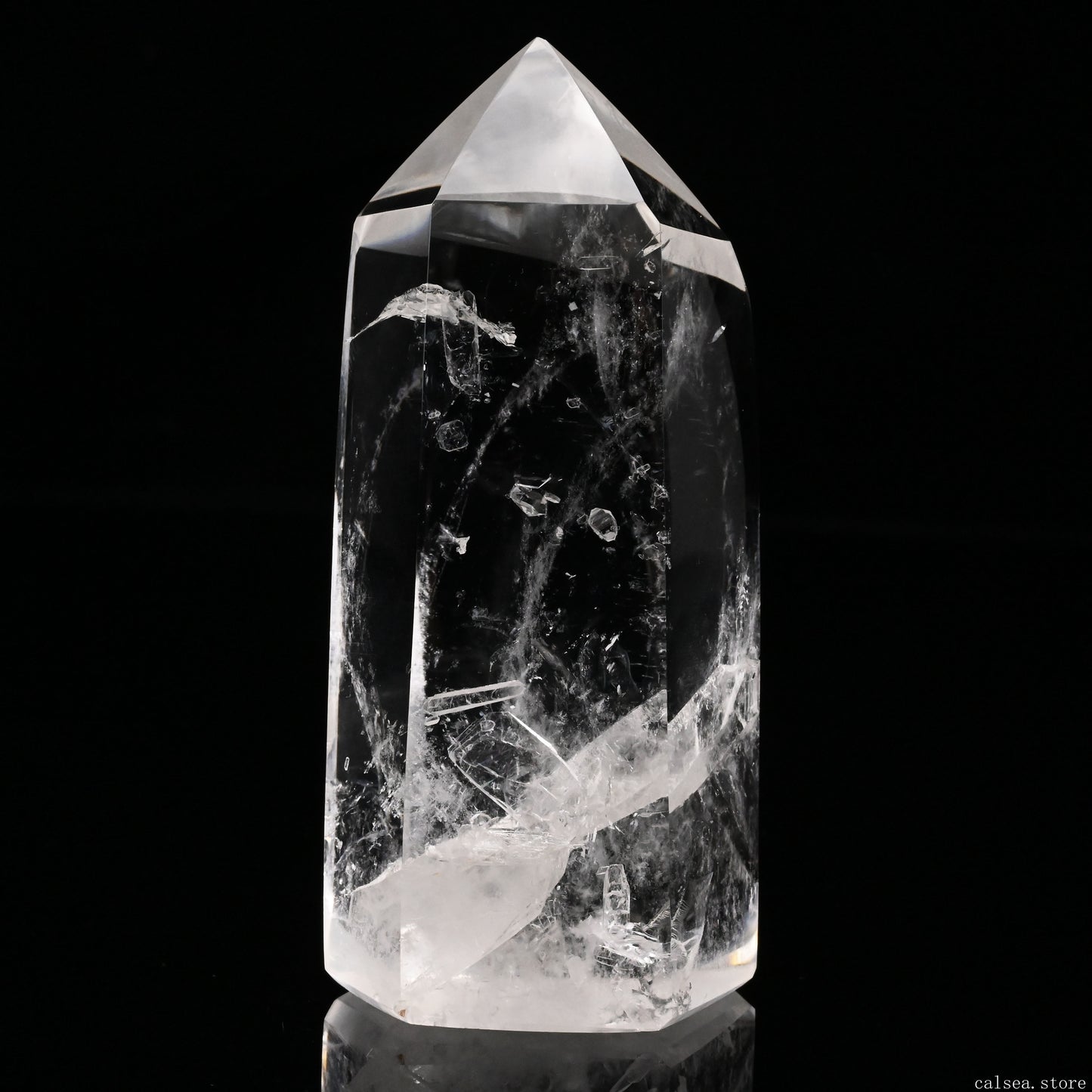 Manifestation Quartz Tower,Clearquartz Point Quartz In Quartz Healing Hand Carved