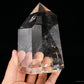 Rainbow Clearquartz Tower Crystal Healing Hand Carved