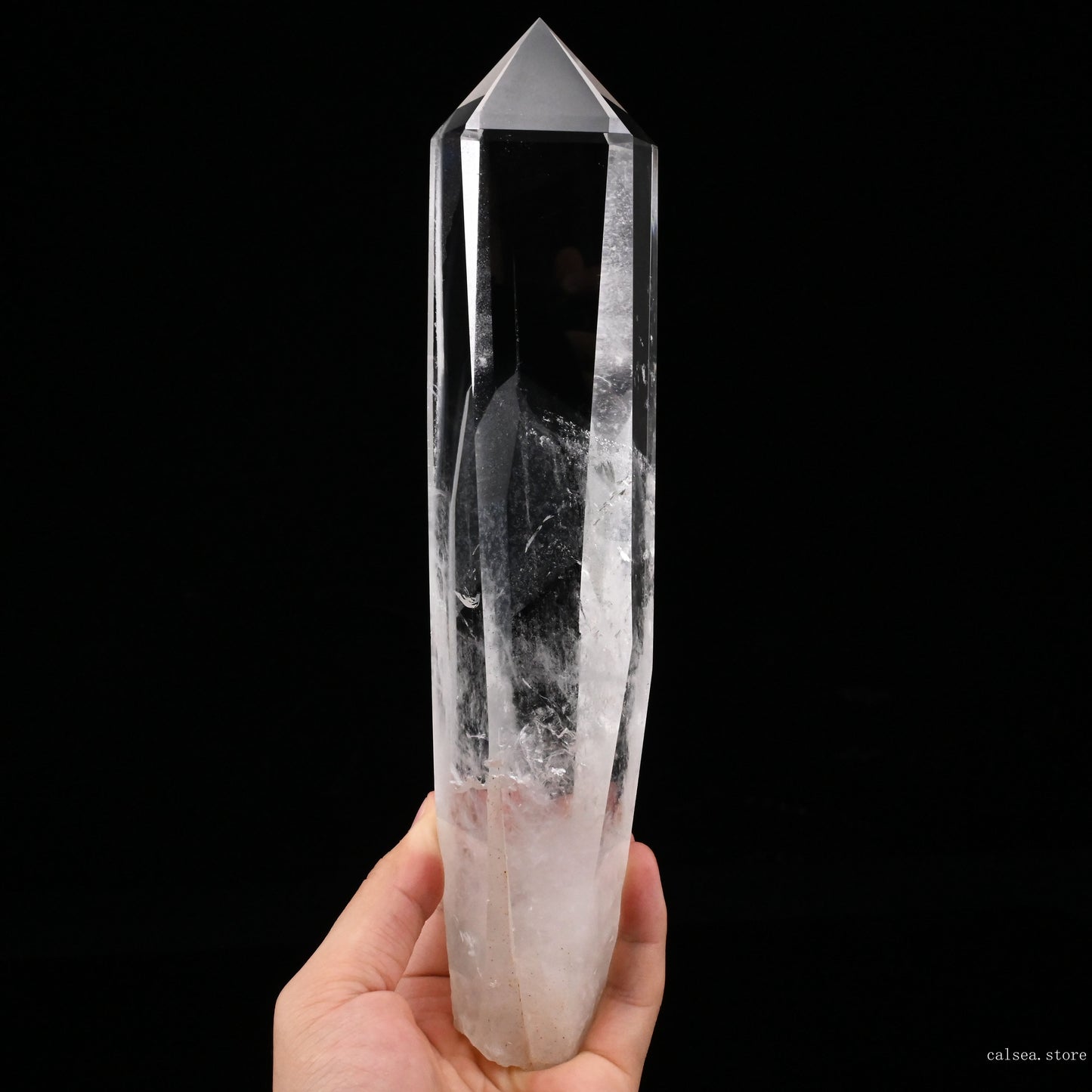 Phantom Mountain Clearquartz Tower Crystal Healing Hand Carved