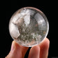 Manifestation Quartz Sphere,Quartz In Quartz Ball,Lodalite Quartz Healing Hand Carved