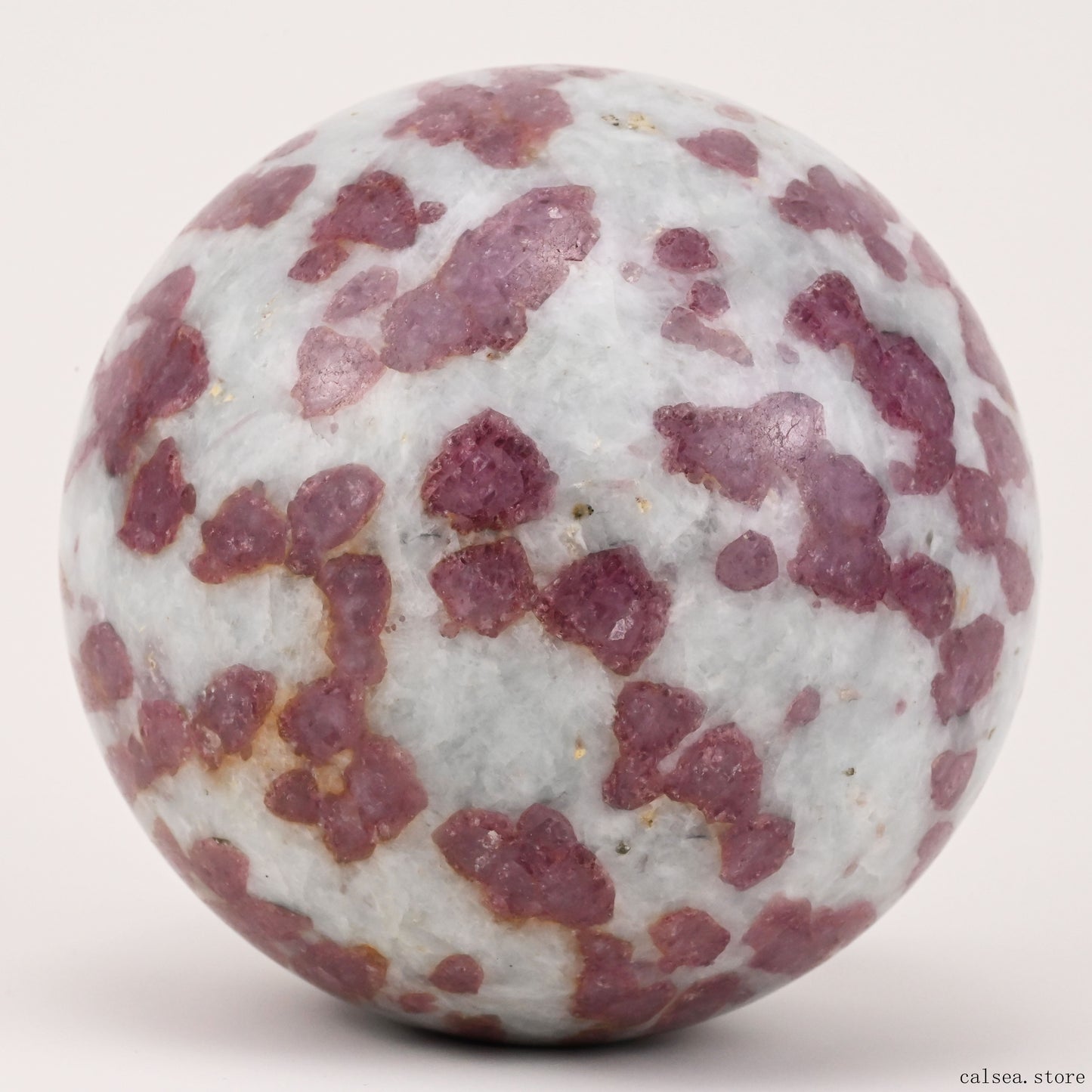 4.14'' Pink Tourmaline Sphere Crystal Healing Hand Carved Sphere/Ball