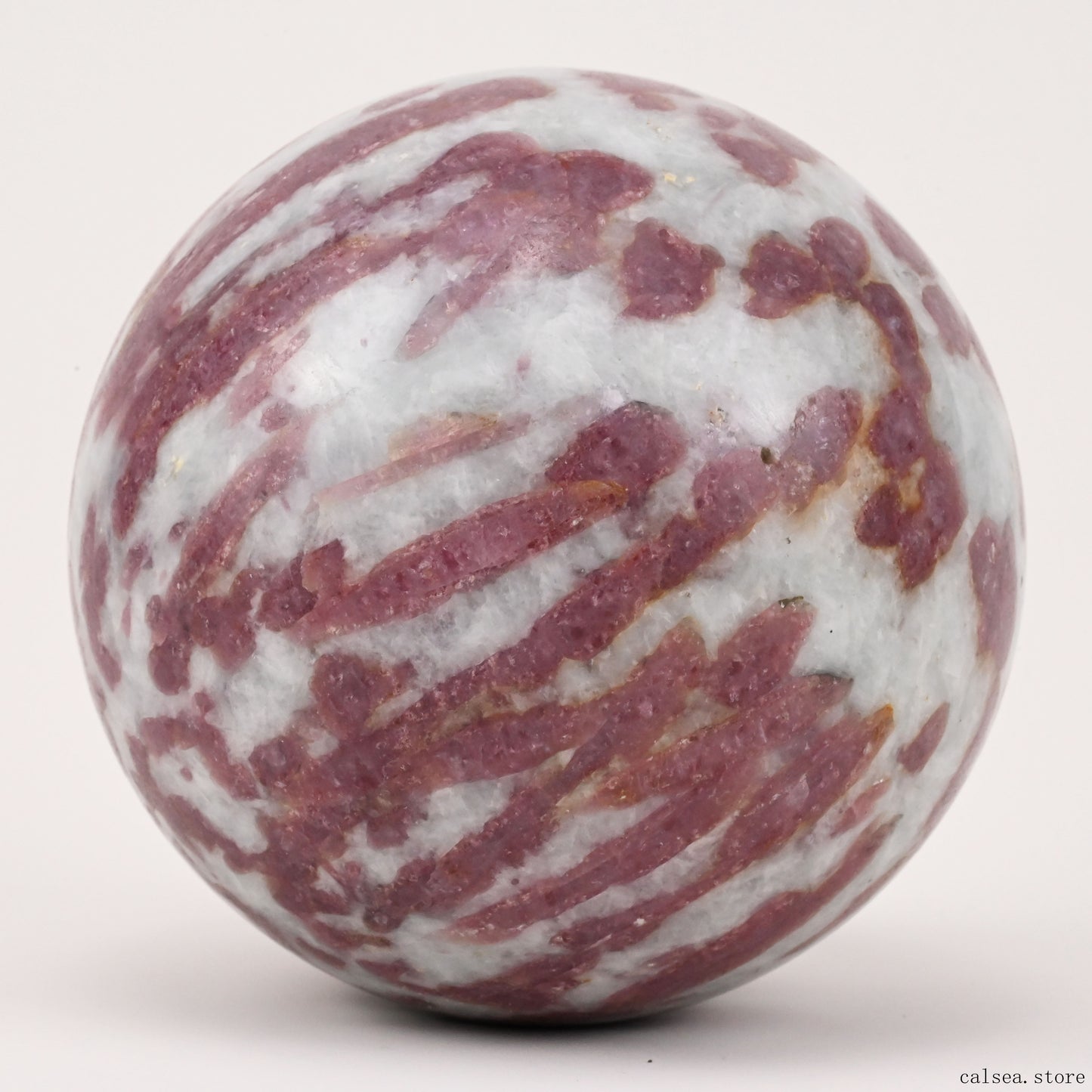 4.14'' Pink Tourmaline Sphere Crystal Healing Hand Carved Sphere/Ball