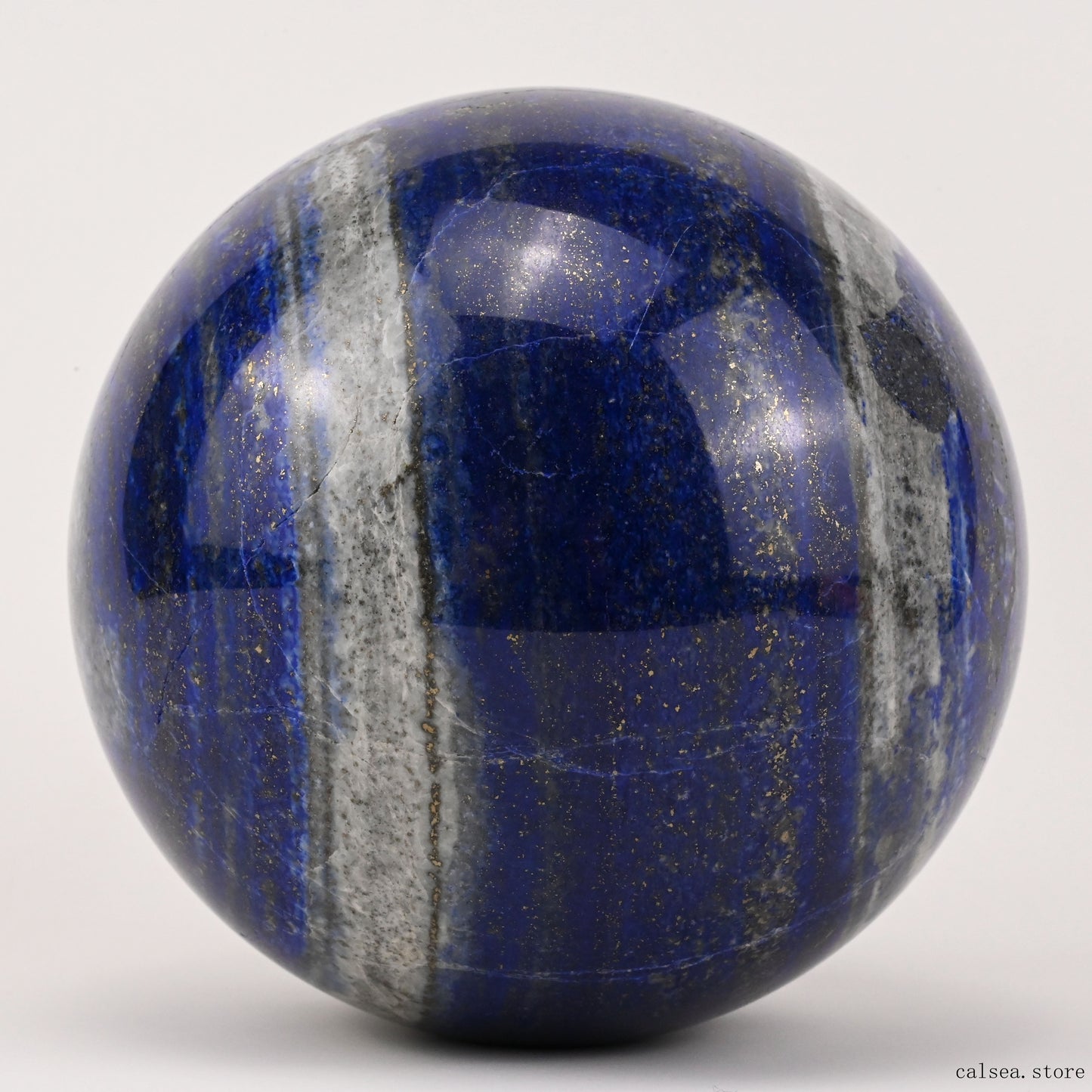 4.72'' Lapis Lazuli Sphere Crystal Healing Hand Carved Sphere/Ball